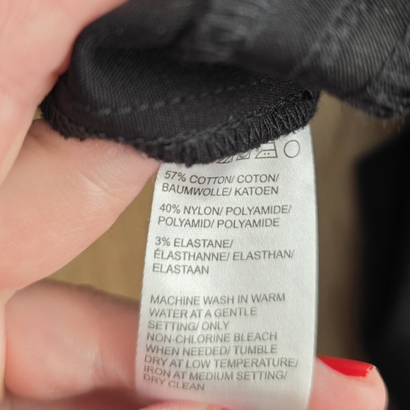 Saks Fifth Avenue Black Trousers Cuffed Hem Size 2 - Picture 4 of 8